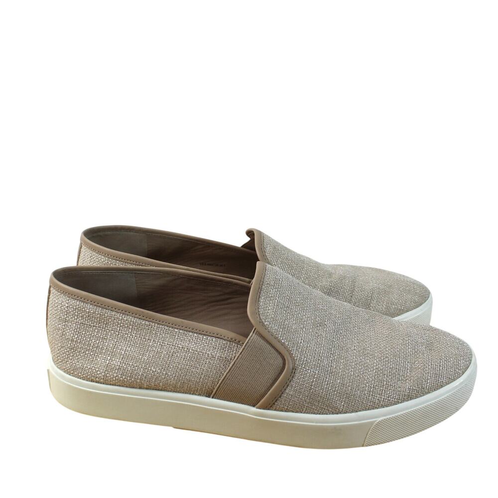 Vince Sneaker Womens Size 8.5 Beige Comfort Preppy Slip On Casual Laofer